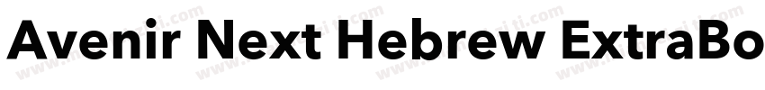 Avenir Next Hebrew ExtraBold Itali字体转换